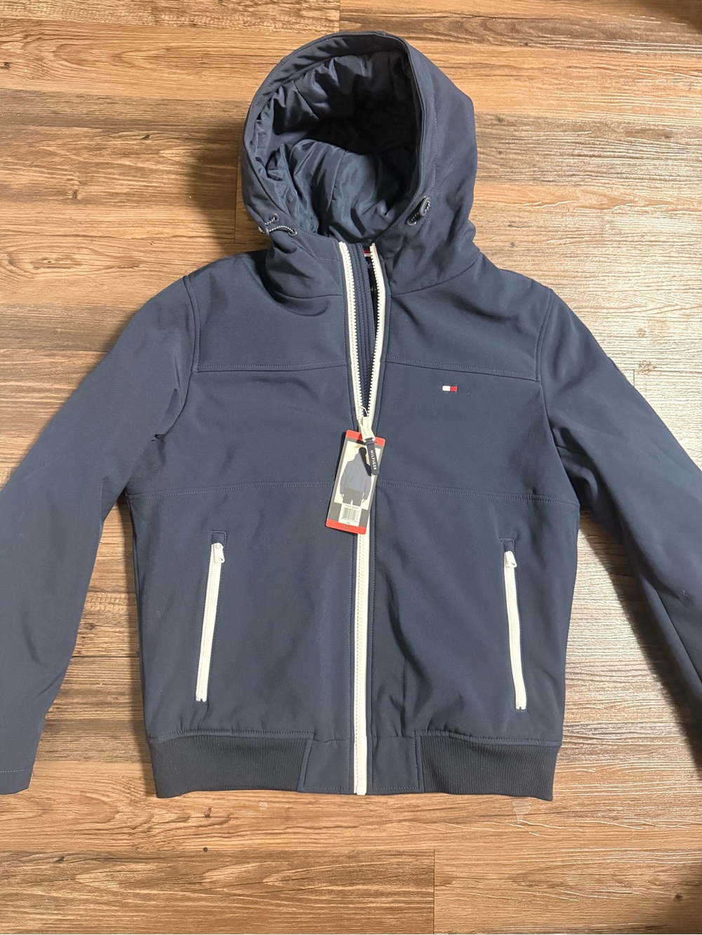Tommy Hilfiger Navy Hooded Jacket